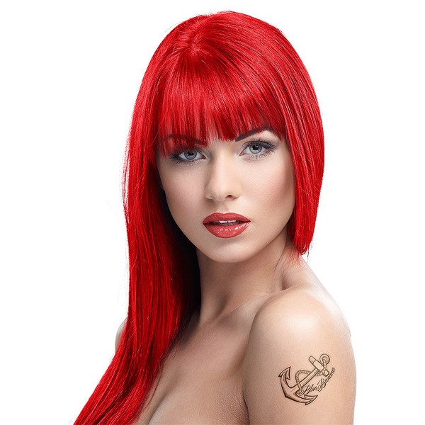 fire red long hair cool and trendy colors