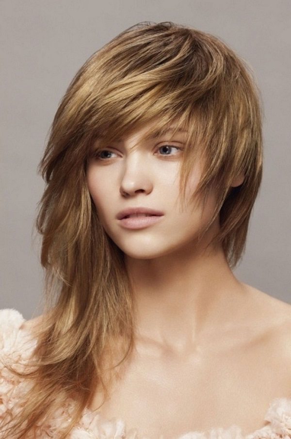 fashionable hairstyles for long hair with bangs