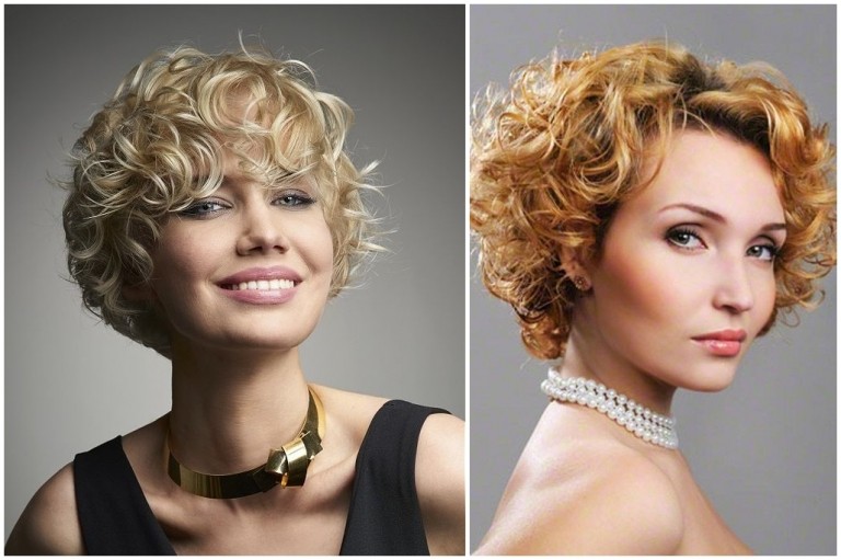 elegant short curly hairstyles for women