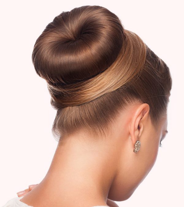 prom hairstyles for thin hair DIY donut bun