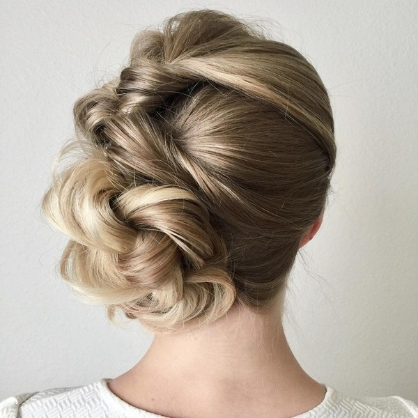 Prom updo with twists thin hair ideas