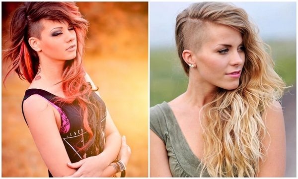 shaved hairstyles for long hair ideas