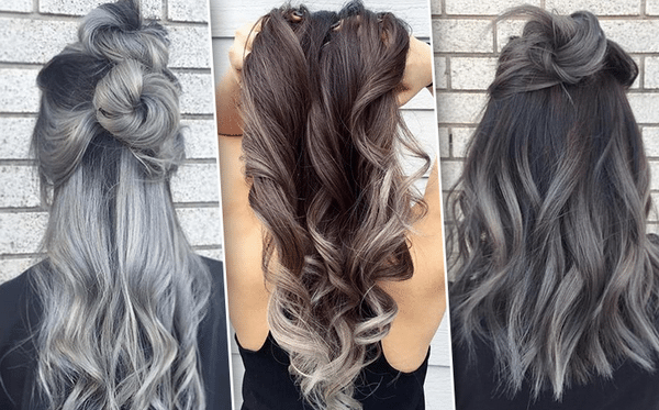 Grey ombre hair shades trendy hairstyle ideas