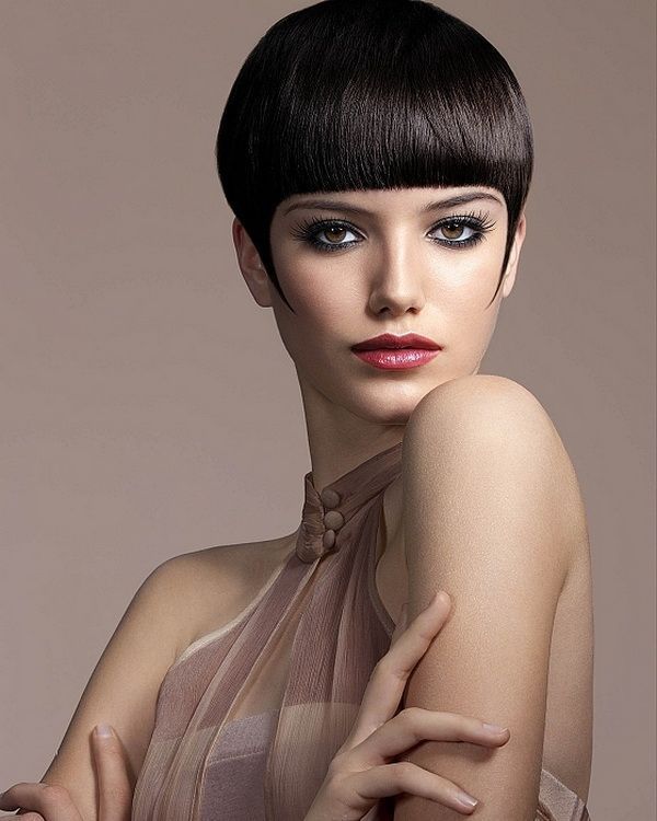 short haircut with bangs trendy hairstyles