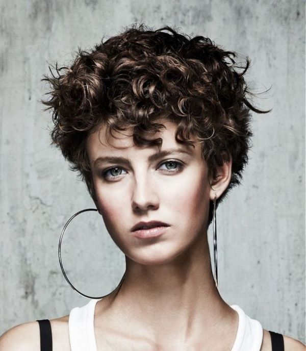short curly hairstyles ideas wet effect