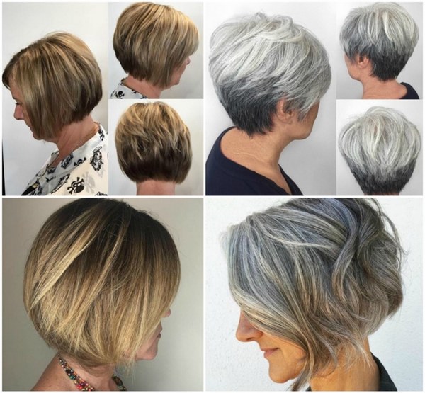 short bob haircut ideas for older women
