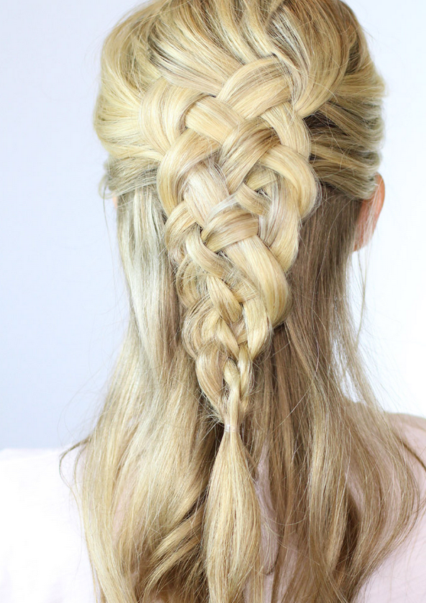 viking hairstyles for women ideas five strand braid