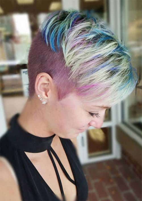 Acconciature corte sottosquadro per le donne: sottosquadri per le donne