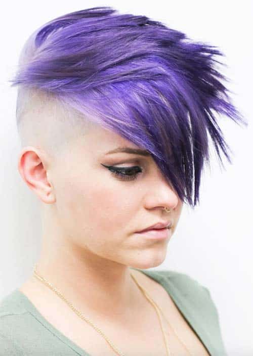 Acconciature corte sottosquadro per le donne: sottosquadri per le donne