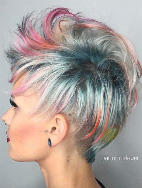 Acconciature corte sottosquadro per le donne: sottosquadri per le donne