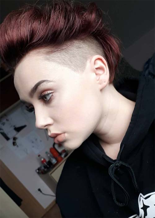 Acconciature corte sottosquadro per le donne: sottosquadri per le donne