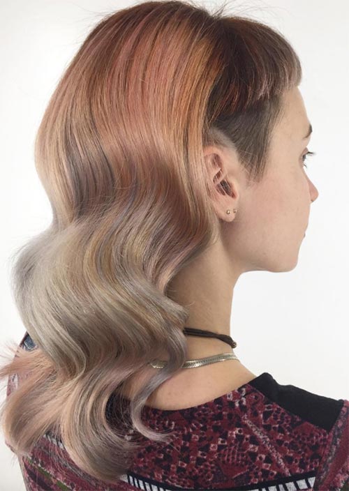 Come far crescere acconciature/tagli di capelli sottosquadro