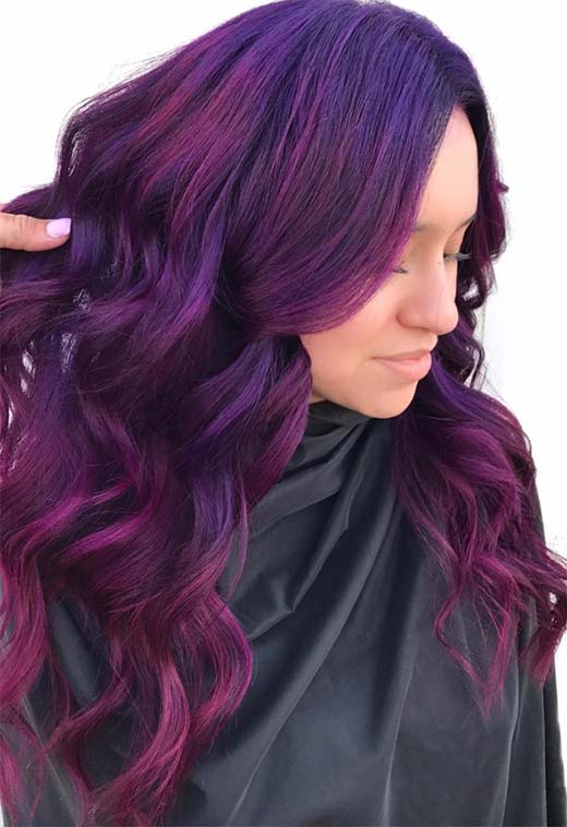 Ideas para teñir el cabello violeta/púrpura: Consejos para teñir el cabello de color púrpura