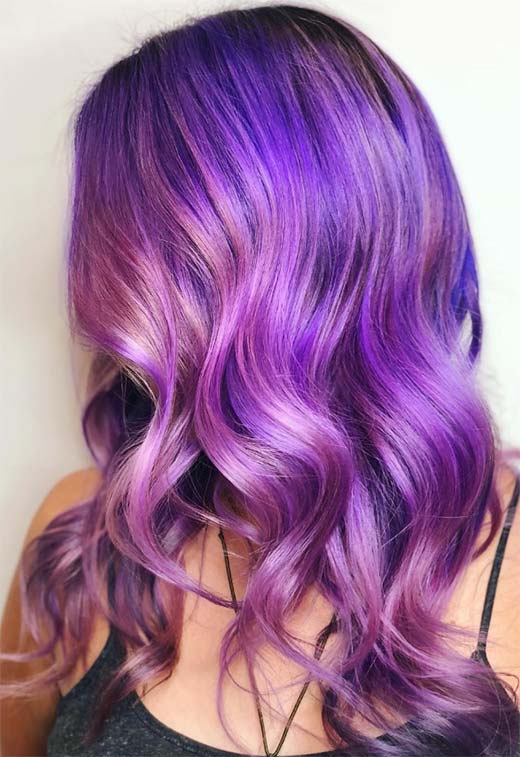 Ideas para teñir el cabello violeta/púrpura: Consejos para teñir el cabello de color púrpura