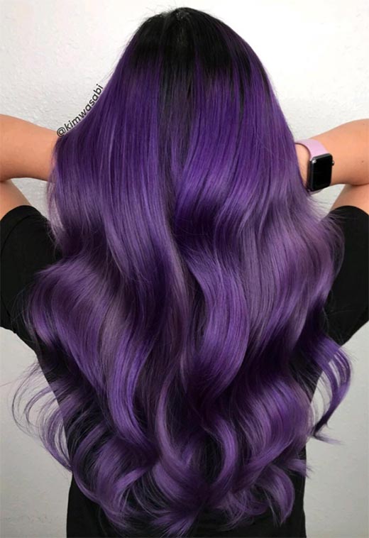 Ideas para teñir el cabello violeta/púrpura: Consejos para teñir el cabello de color púrpura