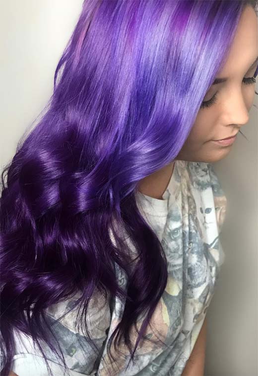 Ideas para teñir el cabello violeta/púrpura: Consejos para teñir el cabello de color púrpura