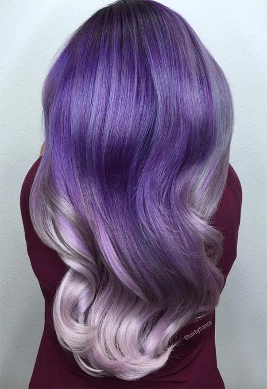 Ideas para teñir el cabello violeta/púrpura: Consejos para teñir el cabello de color púrpura
