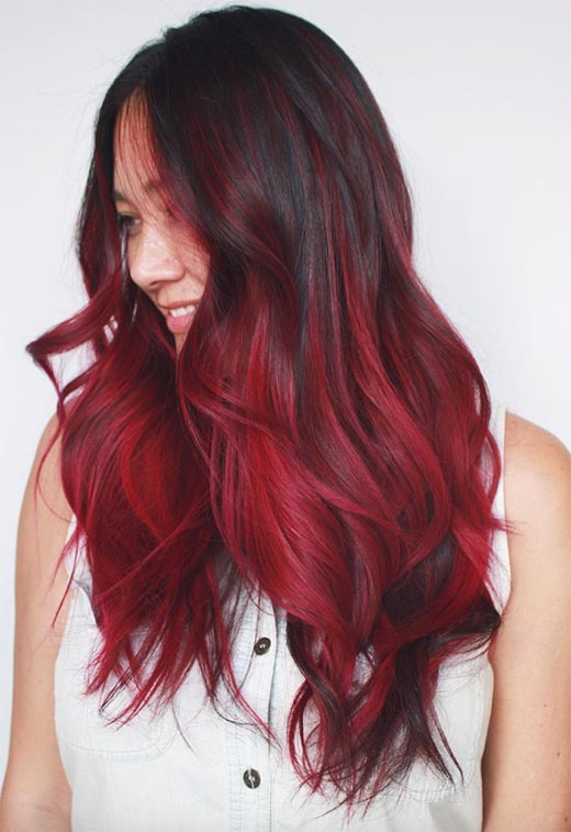 Tons de cor de cabelo Borgonha: Dicas de tintura de cabelo vinho / marrom / Borgonha