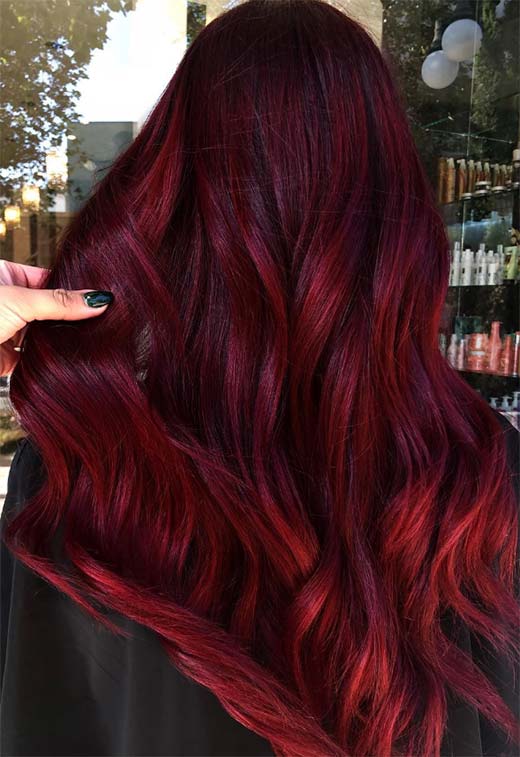 Tons de cor de cabelo Borgonha: Dicas de tintura de cabelo vinho / marrom / Borgonha