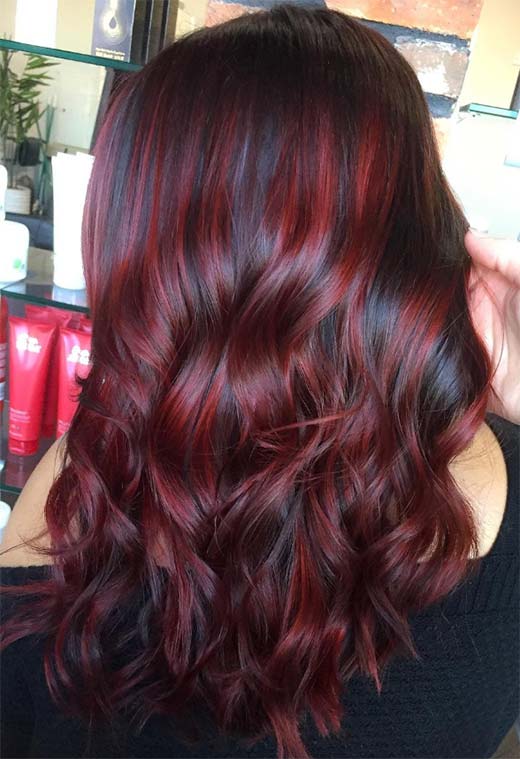 Tons de cor de cabelo Borgonha: Dicas de tintura de cabelo vinho / marrom / Borgonha