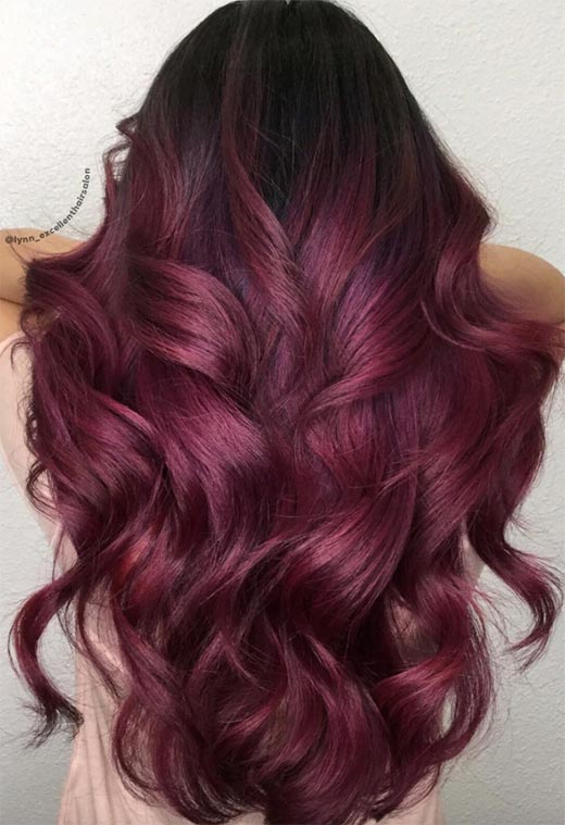 Tons de cor de cabelo Borgonha: Dicas de tintura de cabelo vinho / marrom / Borgonha
