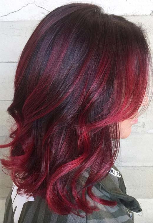 Tons de cor de cabelo Borgonha: Dicas de tintura de cabelo vinho / marrom / Borgonha