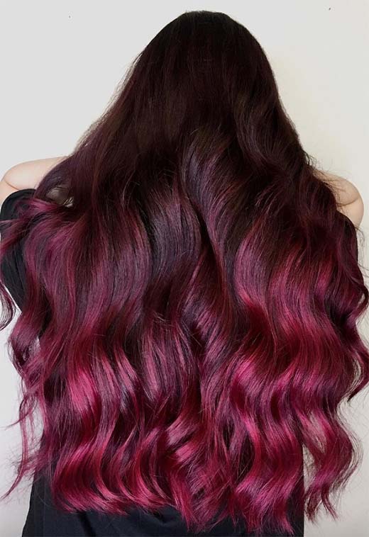 Tons de cor de cabelo Borgonha: Dicas de tintura de cabelo vinho / marrom / Borgonha