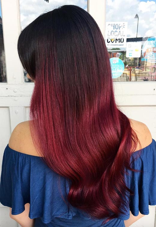 Tons de cor de cabelo Borgonha: Dicas de tintura de cabelo vinho / marrom / Borgonha
