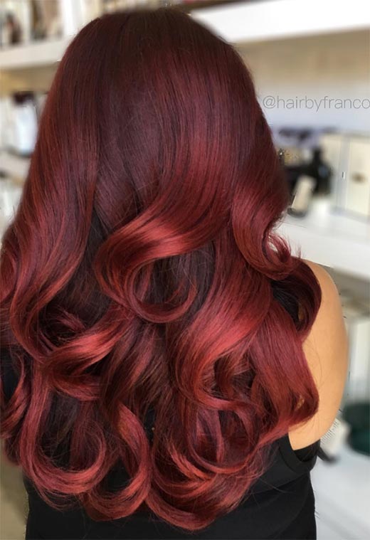 Tons de cor de cabelo Borgonha: Dicas de tintura de cabelo vinho / marrom / Borgonha