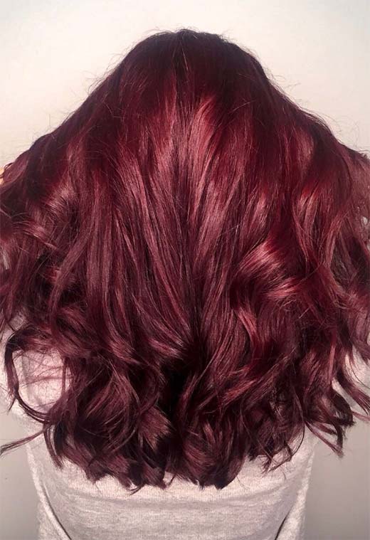 Tons de cor de cabelo Borgonha: Dicas de tintura de cabelo vinho / marrom / Borgonha