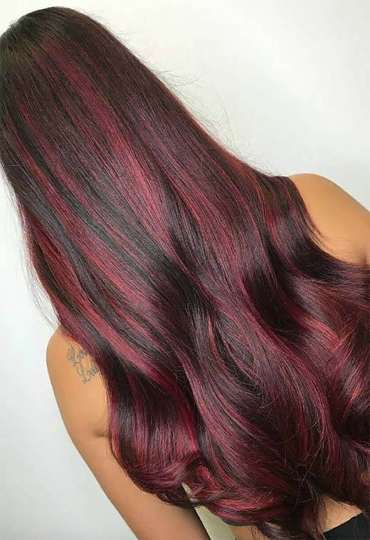 Tons de cor de cabelo Borgonha: Dicas de tintura de cabelo vinho / marrom / Borgonha