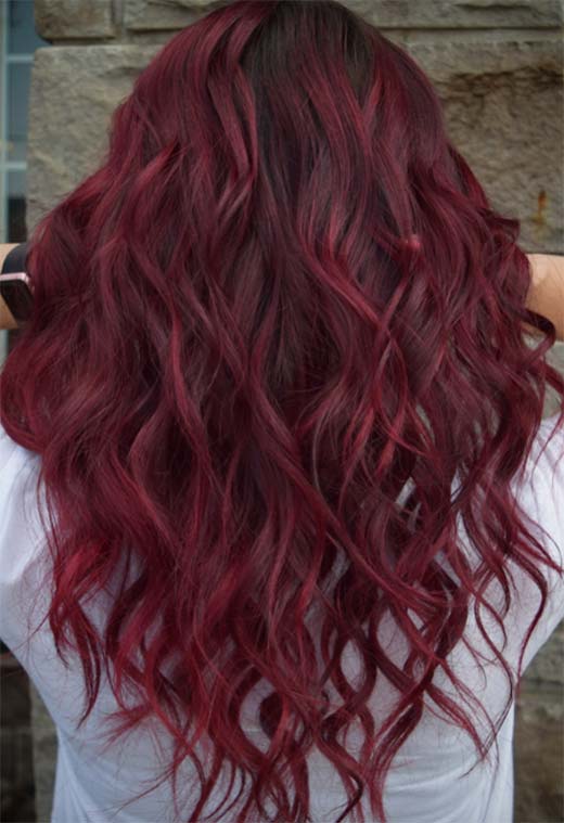 Tons de cor de cabelo Borgonha: Dicas de tintura de cabelo vinho / marrom / Borgonha