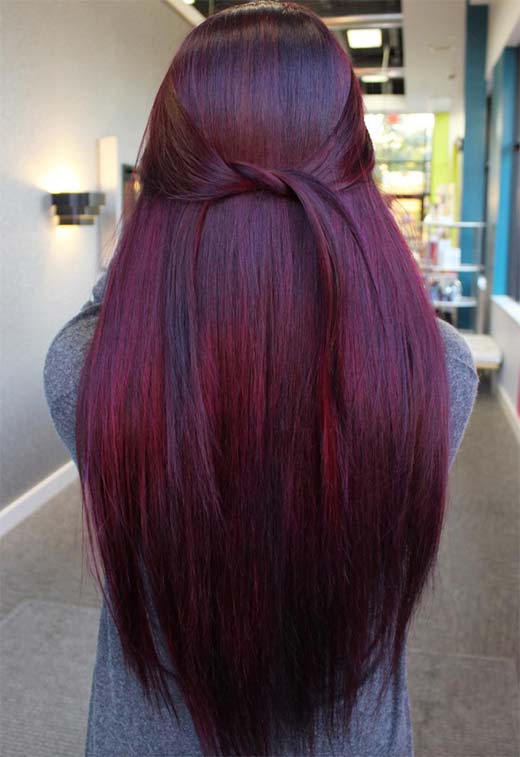 Tons de cor de cabelo Borgonha: Dicas de tintura de cabelo vinho / marrom / Borgonha