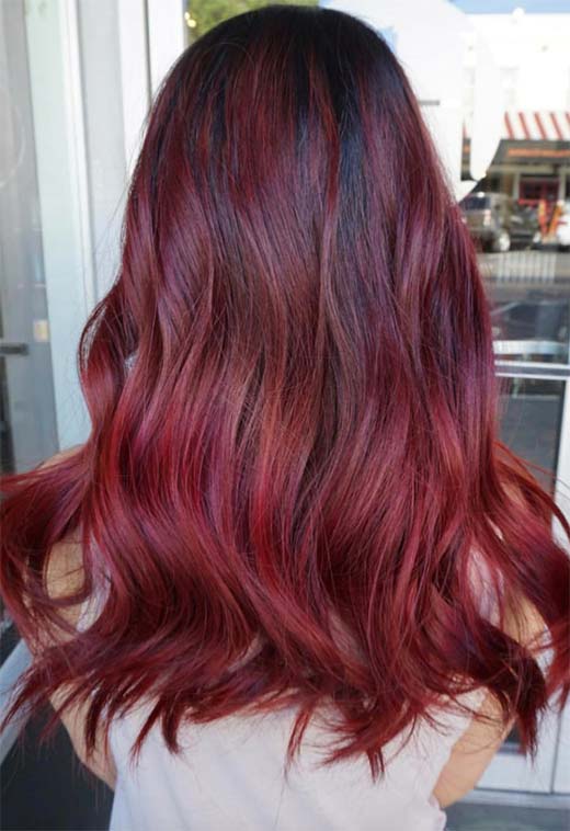 Tons de cor de cabelo Borgonha: Dicas de tintura de cabelo vinho / marrom / Borgonha
