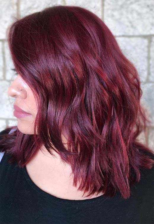 Tons de cor de cabelo Borgonha: Dicas de tintura de cabelo vinho / marrom / Borgonha