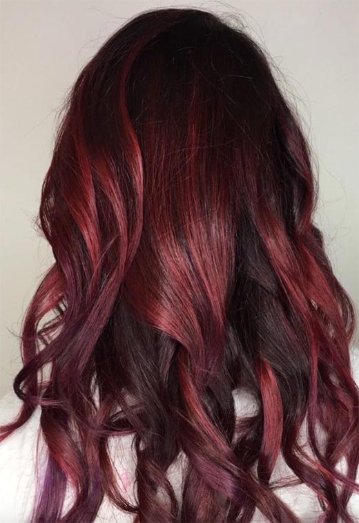 Tons de cor de cabelo Borgonha: Dicas de tintura de cabelo vinho / marrom / Borgonha