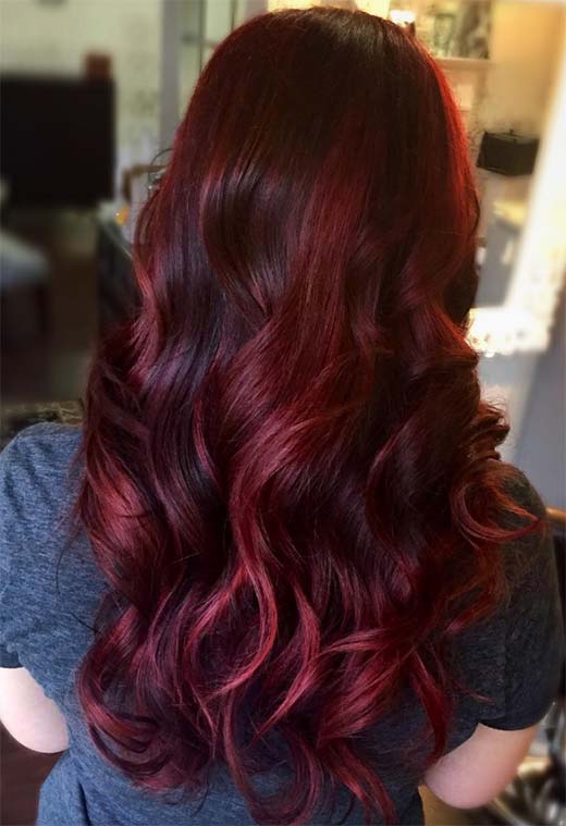 Tons de cor de cabelo Borgonha: Dicas de tintura de cabelo vinho / marrom / Borgonha