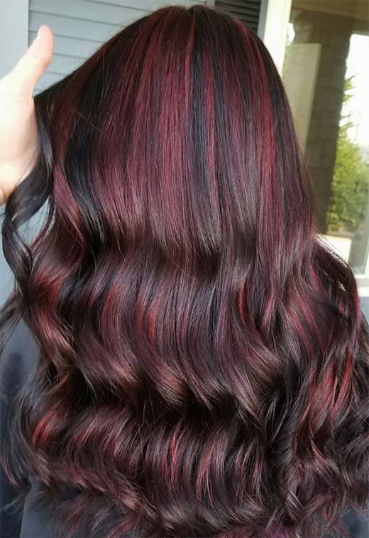 Tons de cor de cabelo Borgonha: Dicas de tintura de cabelo vinho / marrom / Borgonha