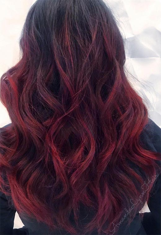 Tons de cor de cabelo Borgonha: Dicas de tintura de cabelo vinho / marrom / Borgonha