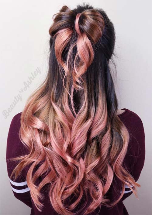 Idéias de cores de cabelo Rose Gold: Como obter o cabelo Rose Gold