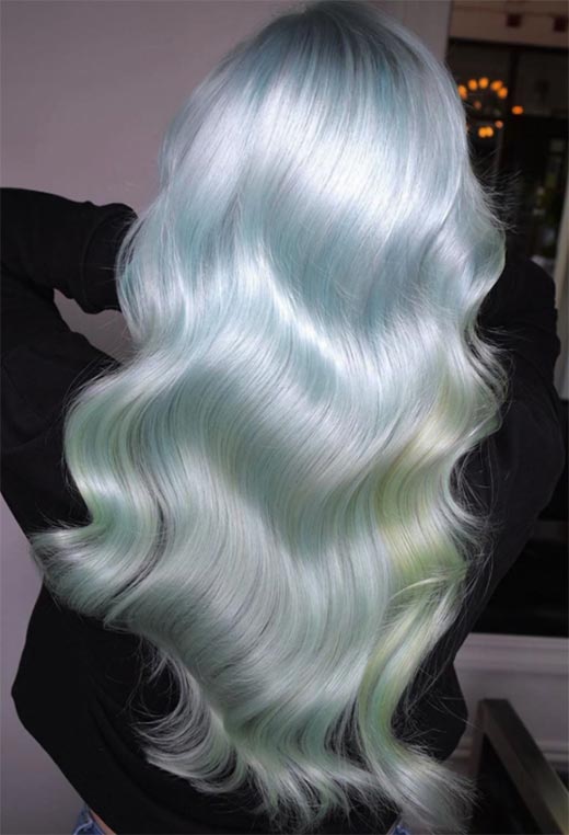 Idéias de cores de cabelo holográfico