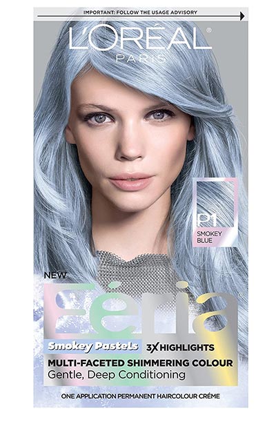 Melhores kits de tintura de cabelo holográfico: L'Oreal Paris Feria Multi-faceted Shimmering Permanent Hair Color Pastels