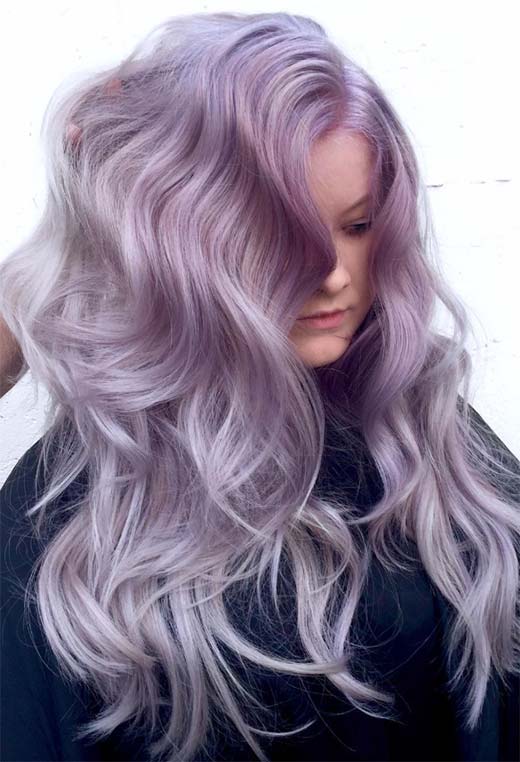 Sfumature di colore dei capelli lilla: punte di tinture per capelli lilla
