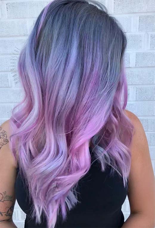 Sfumature di colore dei capelli lilla: punte di tinture per capelli lilla
