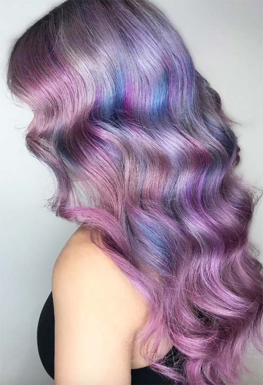 Sfumature di colore dei capelli lilla: punte di tinture per capelli lilla