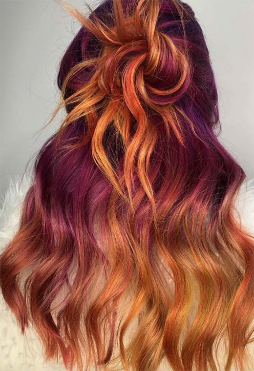 Quelle est la tendance Sunset hair ?