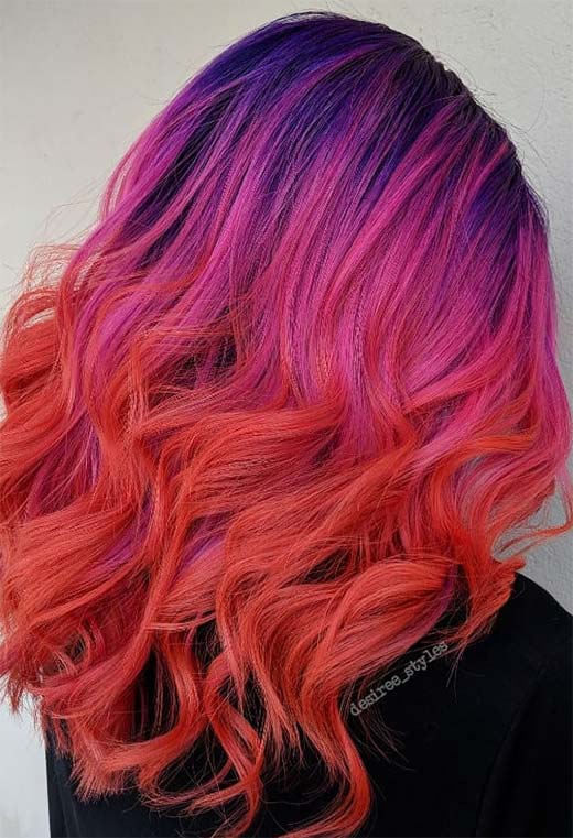 Comment teindre vos cheveux avec une couleur de cheveux Sunset
