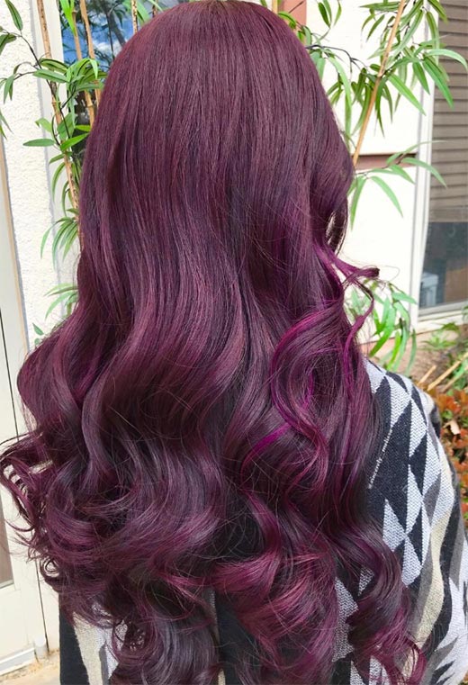 Tons de cor de cabelo de ameixa: dicas de tintura de cabelo de ameixa