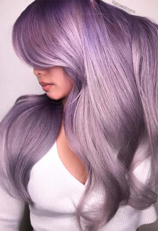 Tons de cor de cabelo de lavanda: dicas de tintura de cabelo de lavanda