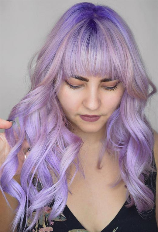 Tons de cor de cabelo de lavanda: dicas de tintura de cabelo de lavanda